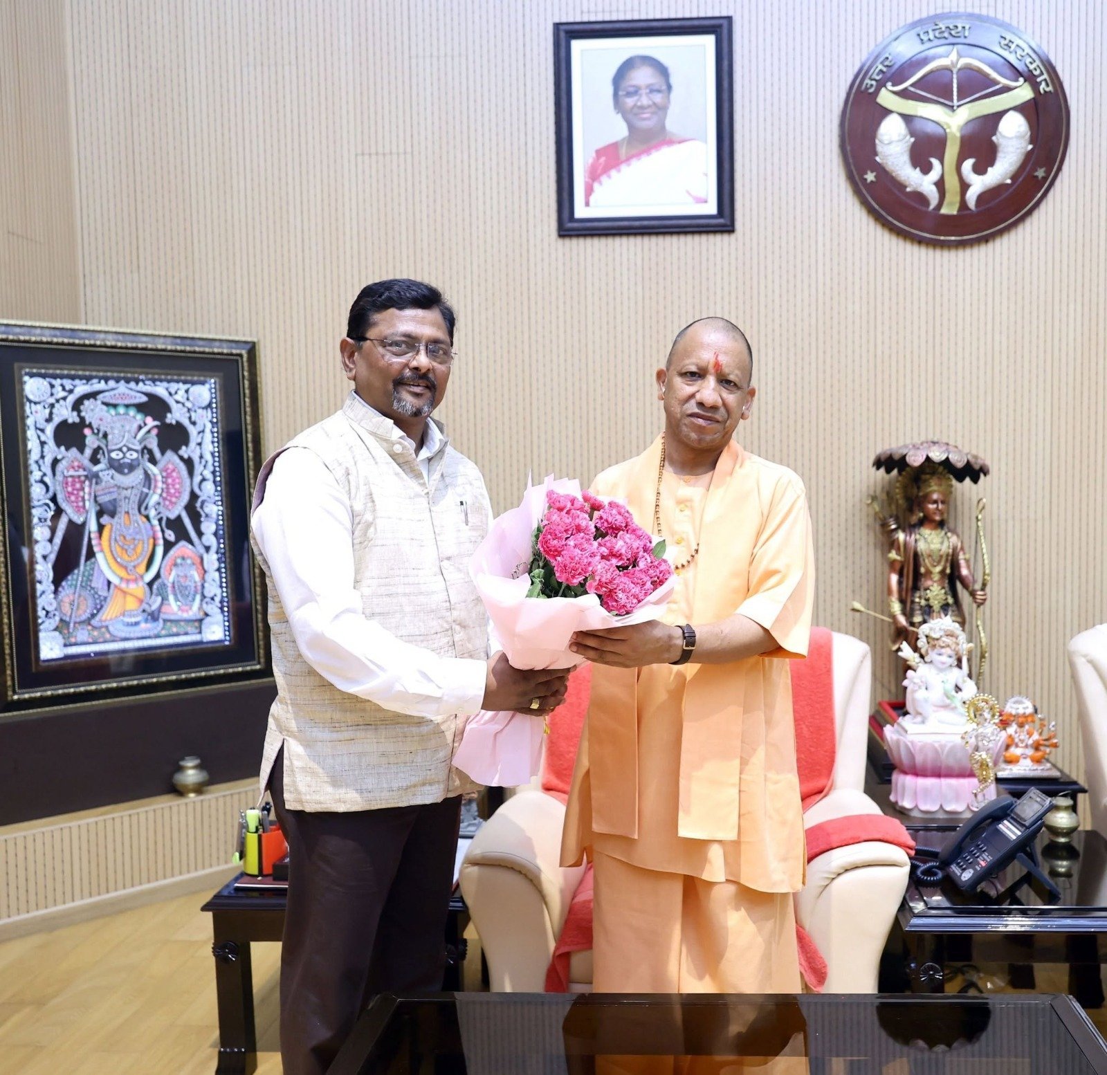 Meeting with the Honourable Chief Minister of Uttar Pradesh.